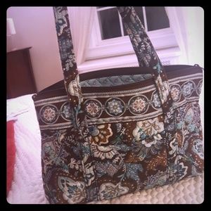 Vera Bradley Betsy Java Blue shoulder tote